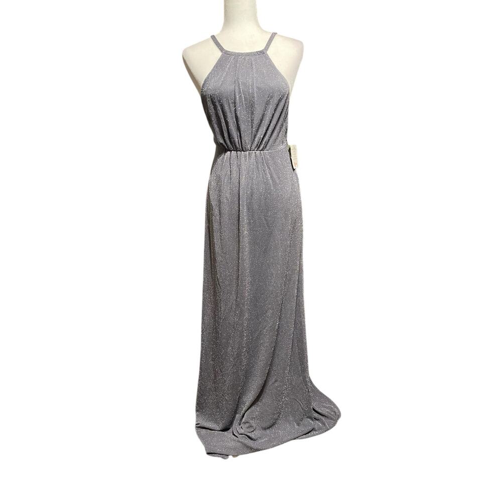 Show Me Your Mumu Small NWT Amanda Gown Dancing Queen Shine Smoke Glitter Formal